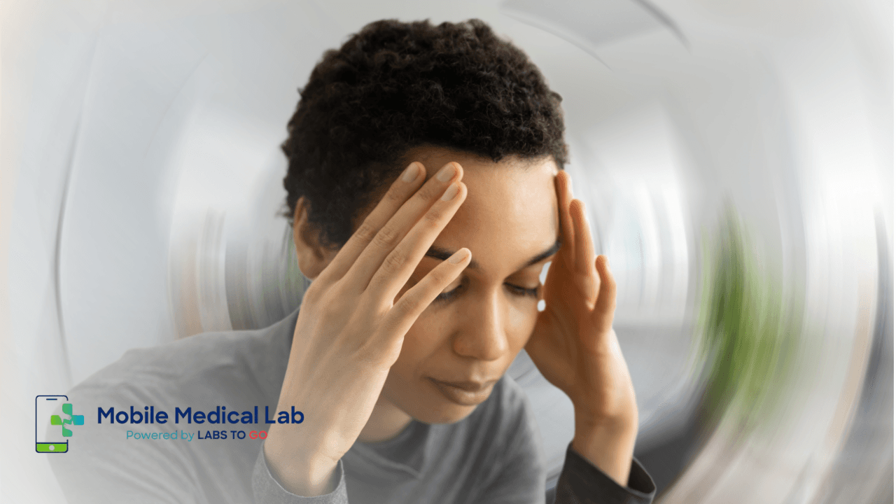 Person in distress, representing changes in urination patterns and excessive thirst that may signal diabetes or kidney disease
