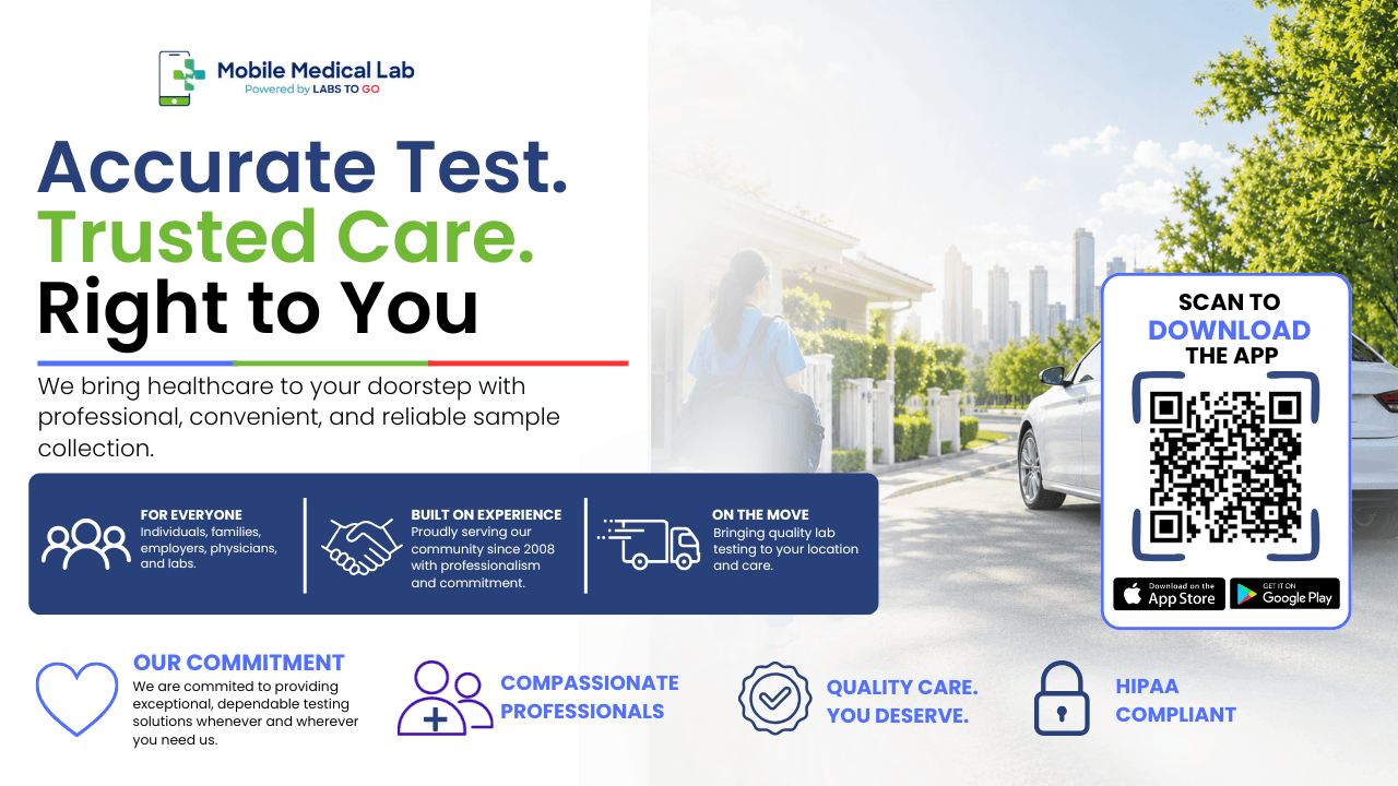 Healthcare professional signaling five warning signs that indicate you should schedule lab testing immediately